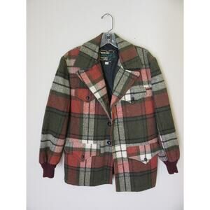 RANCHER by Schott Bros. Men's Plaid Wool Size 40 Lined Western Winter Jacket
